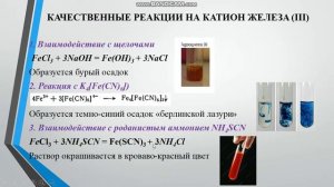 Качественные реакции на катионы V аналитической группы. Кузьмич Е.С