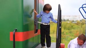Детская железная дорога Марк машинист поезда