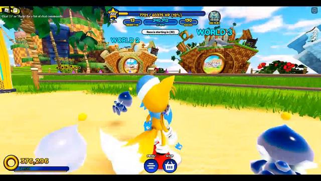 как выглядит новый скин (SAILOR TAILS) в Sonic Speed Simulator смотреть онлайн