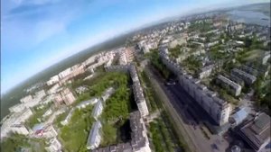 Северск с высоты птичьего полета. Вид Северска с Авиамодели Х8.