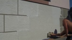 декоративная штукатурка на цоколь дома. штукатурка Тайфун мастер 22в