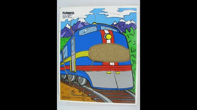 Playskool Train Engine No. 1 1987 #191-01 Wood Frame Tray Puzzle - Stop-Motion Animation Fun смотреть онлайн