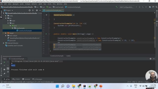 Constructor In Java