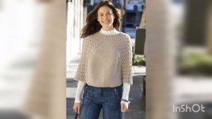 Пончо-Вязаная накидка