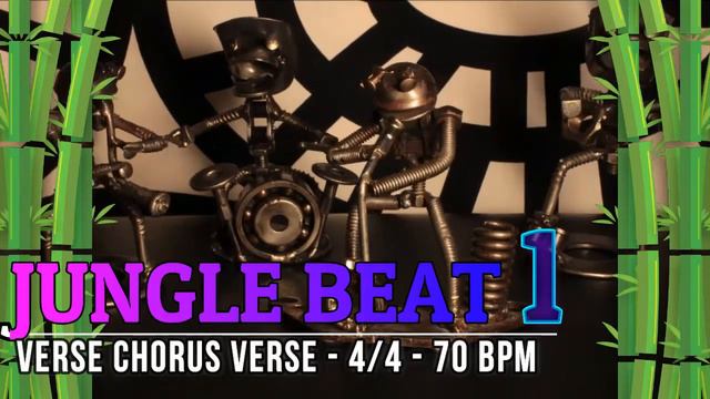 70 BPM - Jungle Rock Beat - 4/4 Drum Track - Metronome - Drum Beat смотреть онлайн