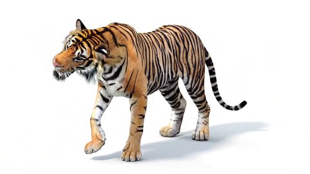 Rigged Tiger 3D Model for Download