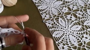 Квадратный мотив для скатерти крючком. Crochet square motif.Kwadratowy motyw na szydełku.