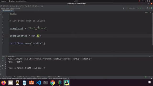 Python Tutorial - Tuples and Sets Lesson 7 смотреть онлайн