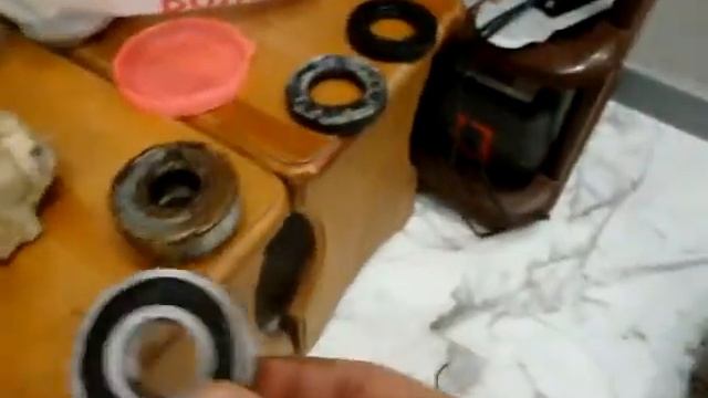 Замена подшипников барабана на АРДО 600Х часть3