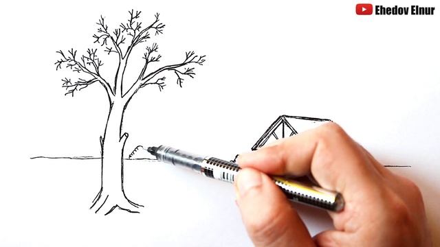 Как нарисовать Пейзаж легко смотреть онлайн
