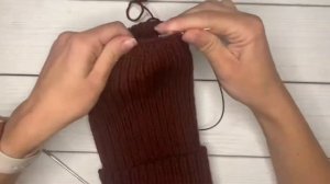 Как красиво закрыть макушку у шапки тыковки