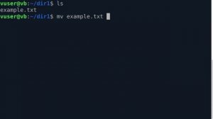 Переименовать файл команда MV, Linux terminal