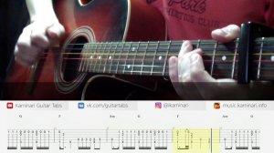 Как играть Jah Khalib – Медина на гитаре (fingerstyle ТАБЫ и аккорды, +КАРАОКЕ)