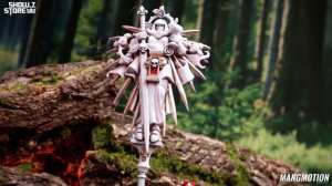 Joytoy Warhammer 40K Adepta Sororitas Battle Sisters stop motion.