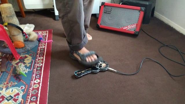 OLD TIN STOMPBOX. ELVIS GUITAR BOX STOMPBOX.