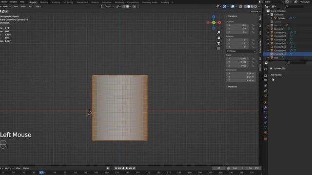 Как уменьшить сетку на обьекте в Blender смотреть онлайн