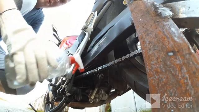 смазка цепи, удаление грязи с цепи смотреть онлайн