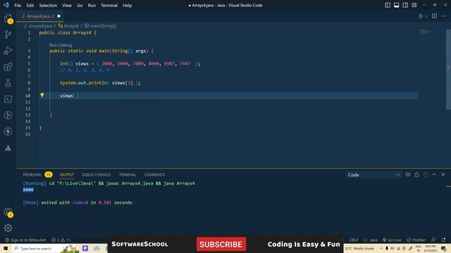 Java Tutorial For Beginners - 4 (Arrays) Java in Telugu, Java Course, Java Full Course, Learn Java