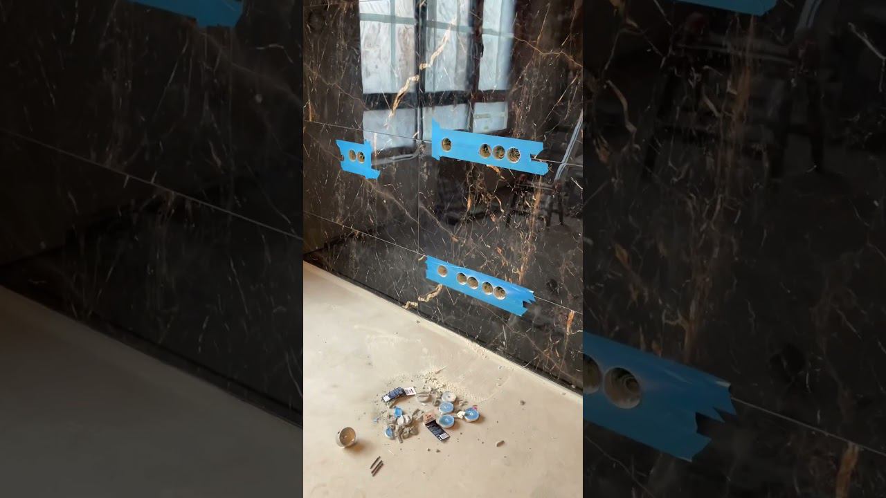 Устройство отверстий в плитке под розетки. Высверливание технологических отверстий. смотреть онлайн
