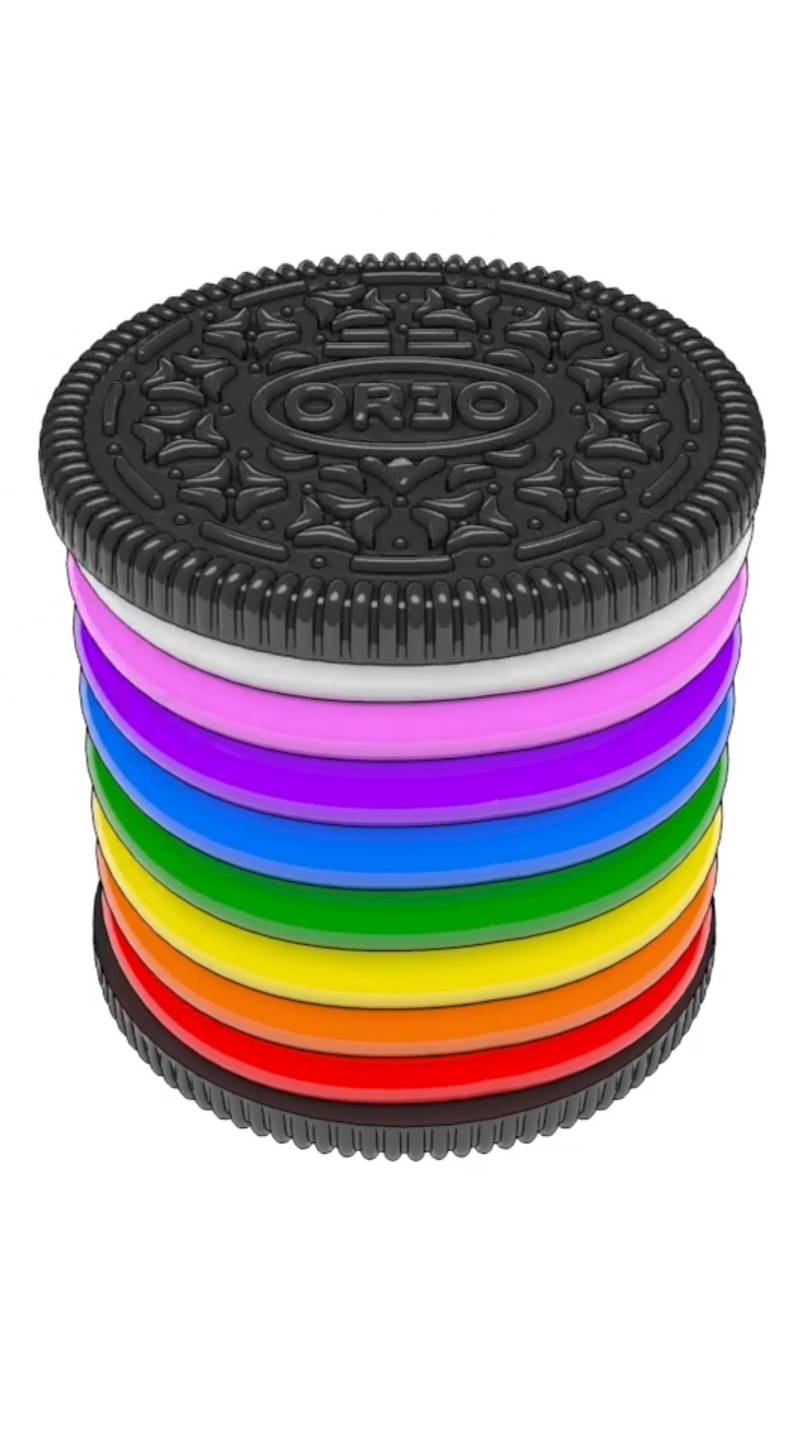 Огромное разноцветное печенье печенье, анимация для детей смотреть онлайн