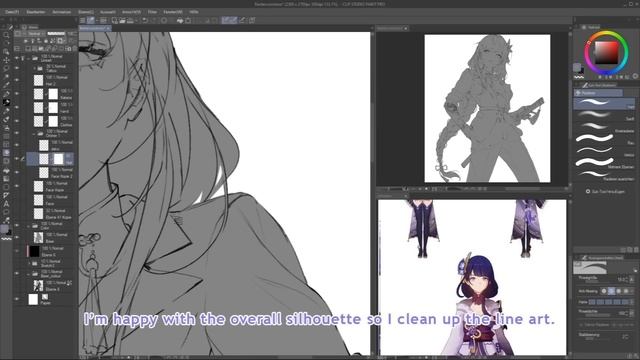 How to draw Anime: ✦ Character Illustration Process in Clip Studio Paint [Tutorial 2023] смотреть онлайн