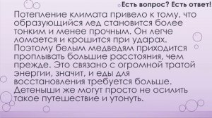 Почему уменьшается численность белых медведей? [219]