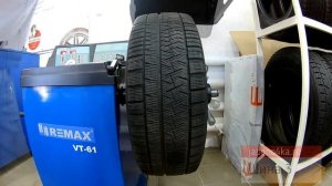 Проверка на балансировочном станке шин Pirelli Ice Asimmetrico 225/45R18