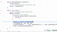 Learn Android Tutorial 1.33- Review of SurfaceView and Thread setup