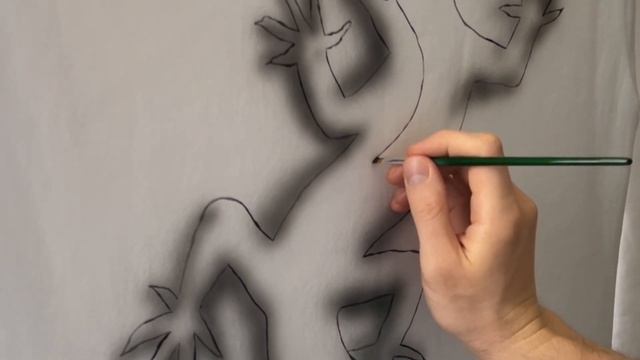 Как сделать ЭСКИЗ для росписи одежды / Простой способ нарисовать персонажа