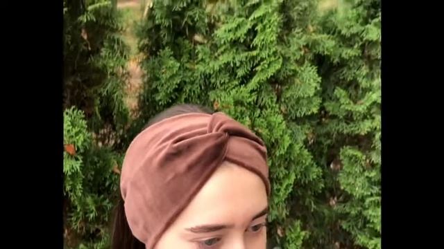 ПОВЯЗКА НА ГОЛОВУ ЖЕНСКАЯ ТЕПЛАЯ КАПУЧИНО