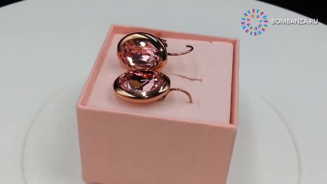 👍NEW👉 Серьги Qudo, Tivola Light rose 303008 R/RG. Элитная бижутерия из Германии