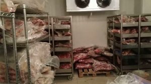 Мясной цех (3). Низкотемпературная камера хранения мясных п/ф.