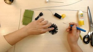 Мак из ткани. Мастер класс цветы из ткани. Видео 2