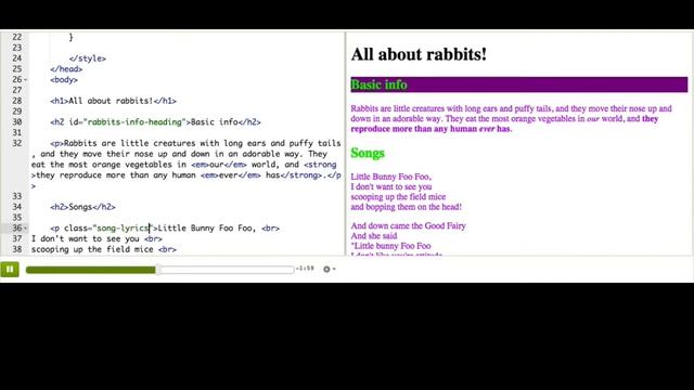 HTML5 and CSS3 Tutorial - CSS Selecting by class Верстка