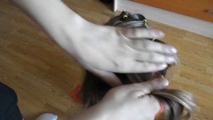 Прическа для девочки из хвостиков