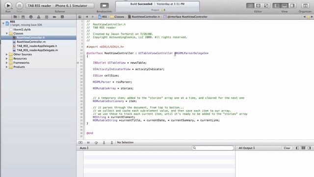 iPhone iPad Programming Part 28 Getting RSS feeds смотреть онлайн
