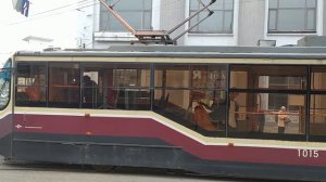 Трамвай 71-407 остановка Московский вокзал (Нижний Новгород) 21.09.2023