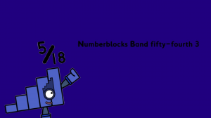 Numberblocks Band fifty-fourth 3