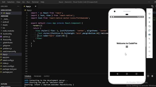 Icons in React Native | React Native Tutorial [Icon] смотреть онлайн