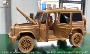 Резьба по дереву - Mercedes-Benz G500 4x4 - Искусство деревообработки