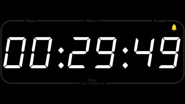 1 Hour - TIMER & ALARM - 1080p - COUNTDOWN смотреть онлайн