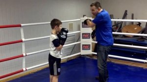 Детский бокс-работа на лапах