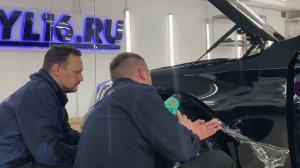 Бронировали глянцевой полиуретановой плёнкой кузова автомобиля Mercedes S400