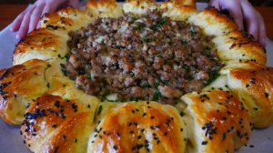 Пирог с фаршем МЯСНОЙ ПИРОГ Дрожжевая выпечка в домашних условиях