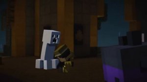 Minecraft Story Mode, fighting Aiden