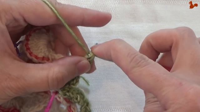 Tropical Delight - Crochet Square - RIGHT HANDED
