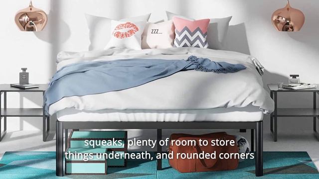Zinus Van 16 Inch Metal Platform Bed Frame with Steel Slat Support Review смотреть онлайн