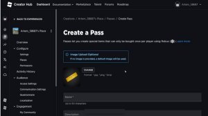 как создать game pass в Roblox в Pls Donate
