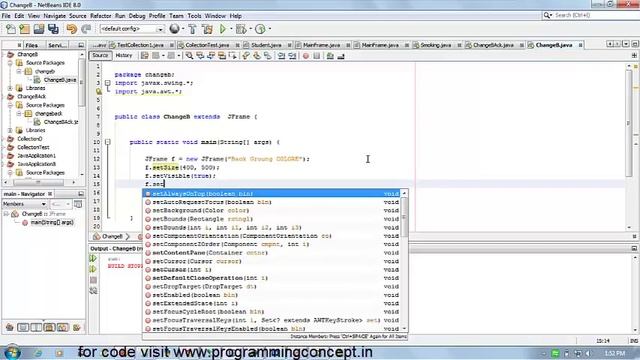 Java Swing Tutorial 2 change background color of JFrame смотреть онлайн