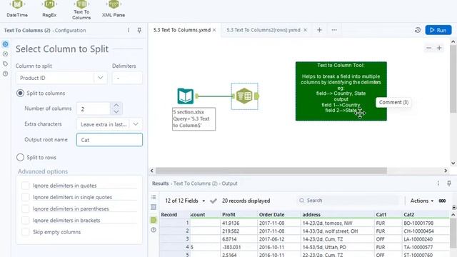 Chapter 5.3-Alteryx Text To Columns Tool смотреть онлайн